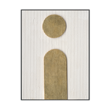 Golden Resonance Minimalist Geometric Painting #M4677