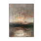 Ember Mist Abstract Landscape Painting