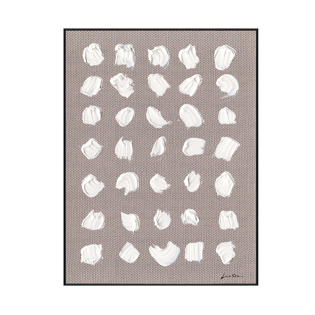 White Impressions Minimalist Dot Abstract #M5680-4