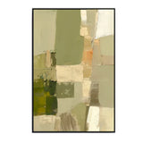 Olive Terrain Abstract Painting