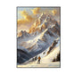 Golden Summit Snow Mountain Landscape Painting