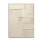 Ivory Stitched Texture Abstract Painting