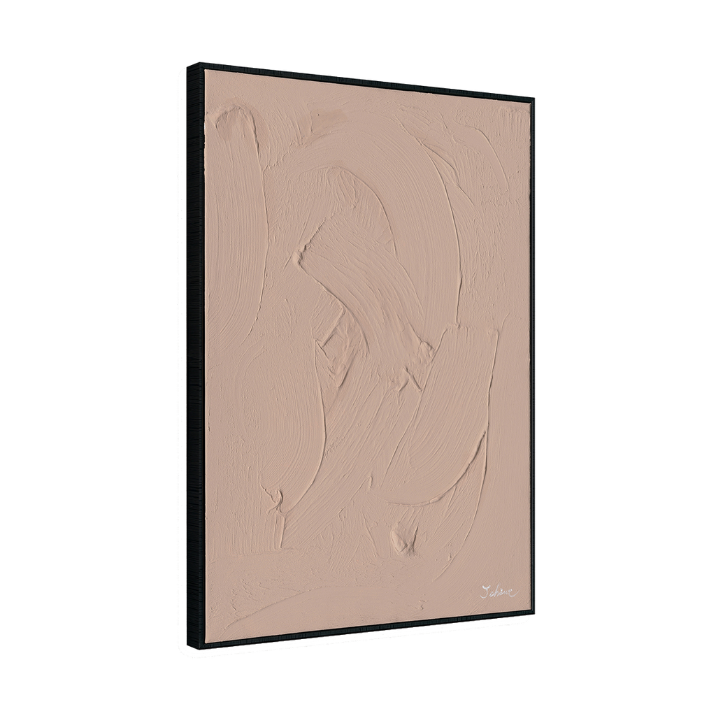 Minimalist Nude Pink Textured Wall Art #M2578