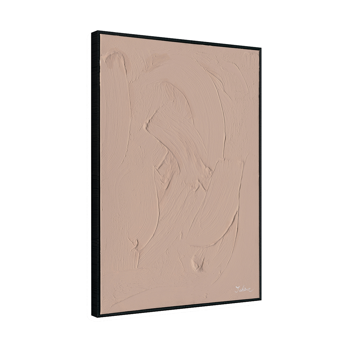 Minimalist Nude Pink Textured Wall Art #M2578