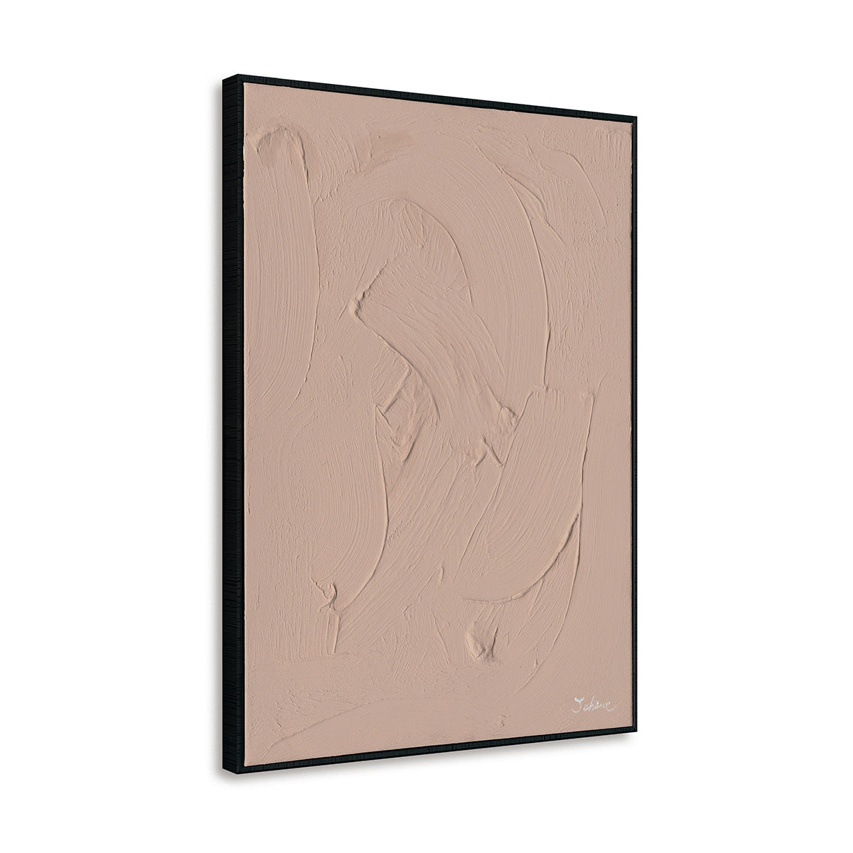 Minimalist Nude Pink Textured Wall Art #M2578