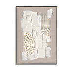Modern Embossed Geometric Abstract Art (Left & Right) #M2616