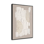 Modern Embossed Geometric Abstract Art (Left & Right) #M2616