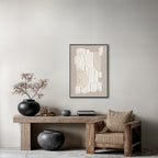 Modern Embossed Geometric Abstract Art (Left & Right) #M2616