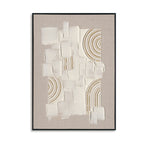 Modern Embossed Geometric Abstract Art (Left & Right) #M2617