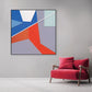 Red Blue Symphony Abstract Geometry #M2625