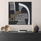 Golden Rhythm Black White Geometry #M2628