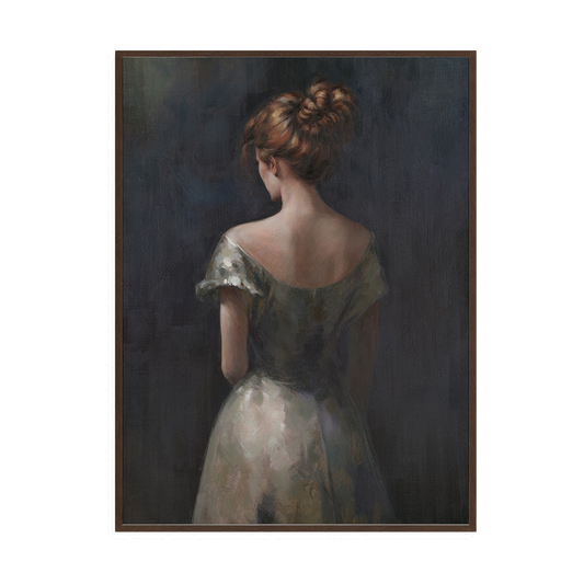 Graceful Lady Elegant Portrait Painting #M2701