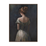 Graceful Lady Elegant Portrait Painting #M2701