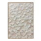 Whisper Bloom White Floral Textured Painting