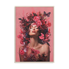 Floral Dream Female Portrait Oil Painting #M2703