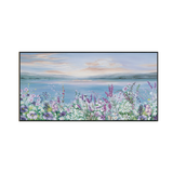 Lakeside Blossom Romantic Landscape Painting #M3522