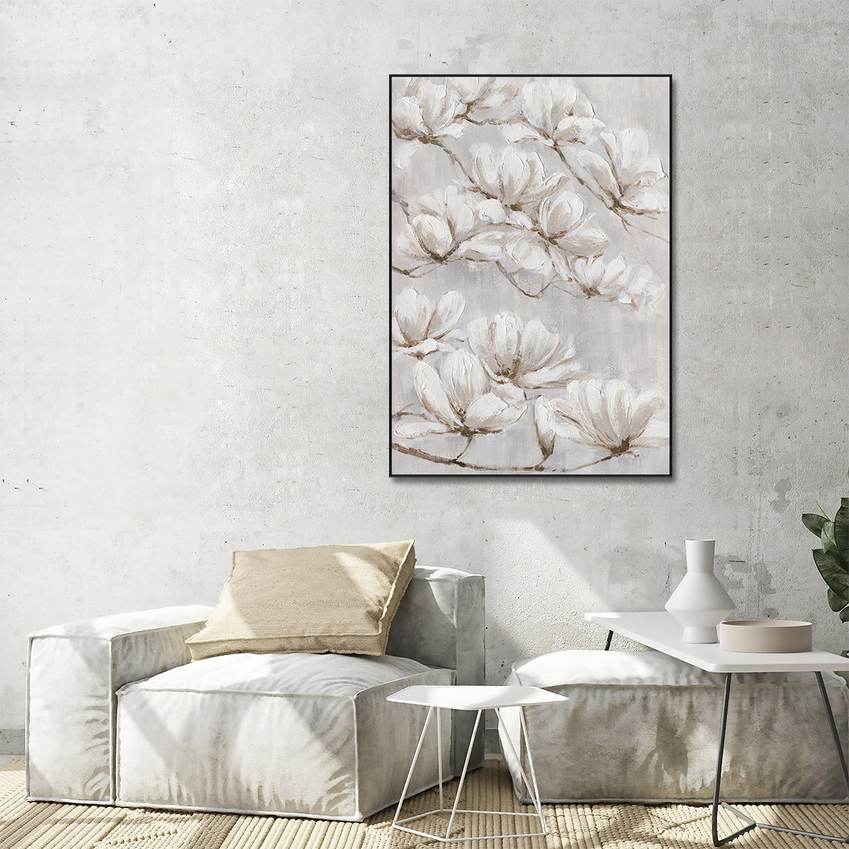 Serene Magnolia Tranquil Abstract Floral #M3526