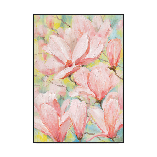 Blush Magnolia Romantic Abstract Painting #M3528