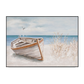 Resting Boat Coastal Landscape Painting #M3543