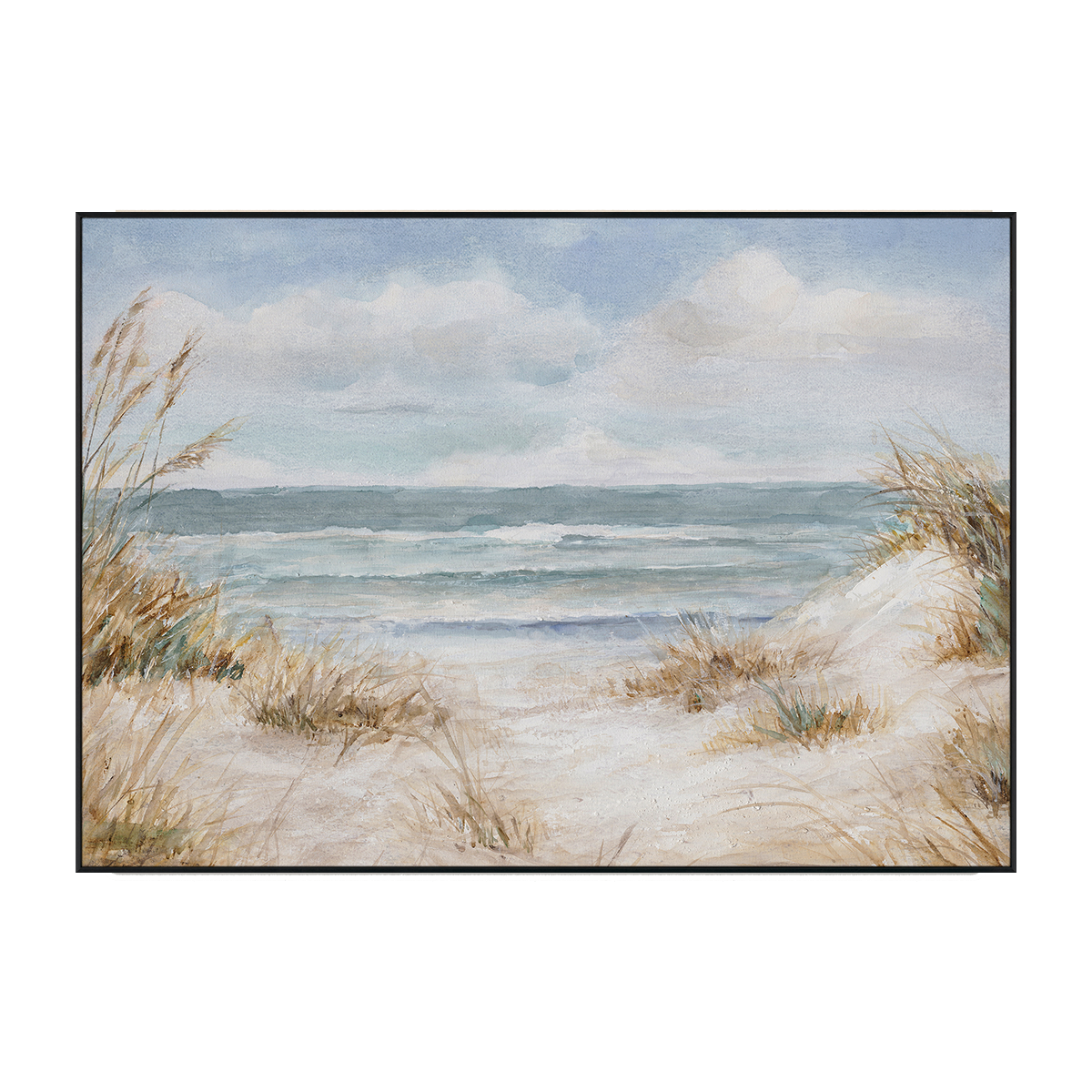 Coastal Rhythm Soft Beach Landscape #M3546