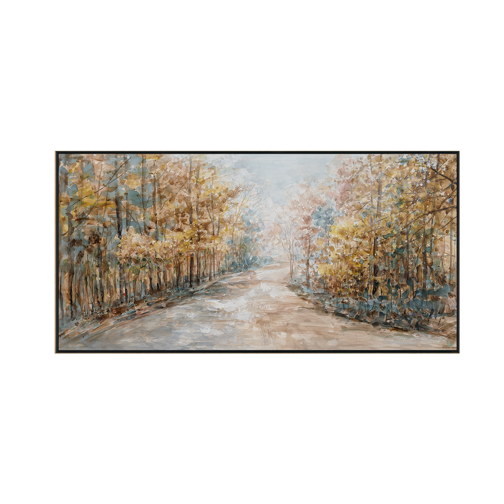 Autumn Pathway Warm Nature Landscape #M3565