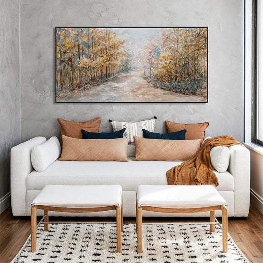 Autumn Pathway Warm Nature Landscape #M3565