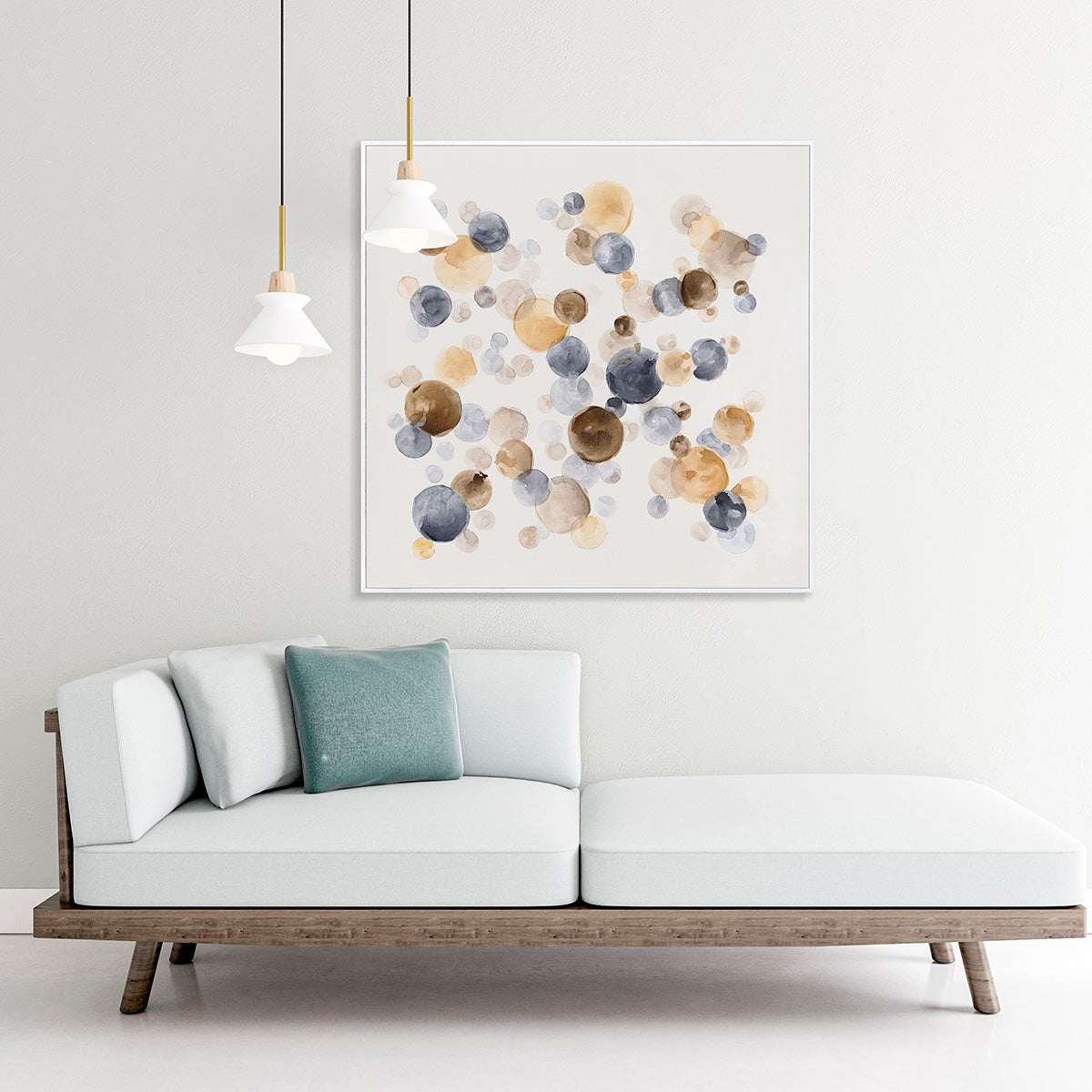 Illusion of Light Abstract Watercolor Dots #M3589