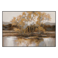 Golden Tranquility Autumn Lake Landscape #M3603