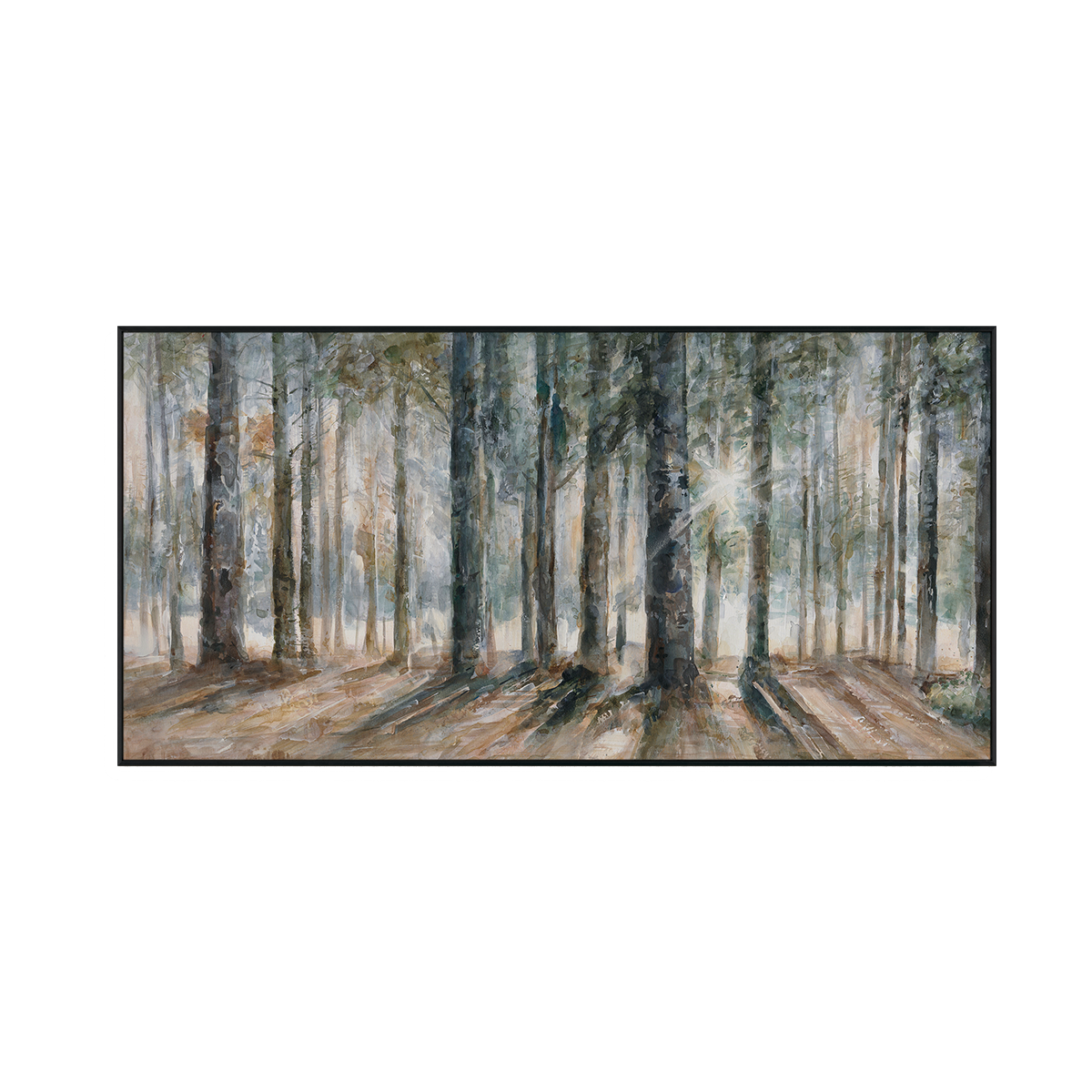 Forest Light Nature Inspired Painting #M3609