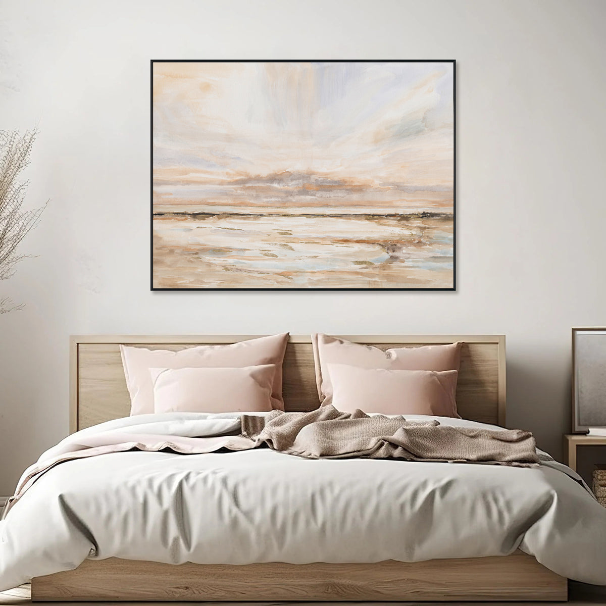 Dawn Glow Abstract Seascape Painting #M3628