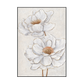 White Bloom Textured Floral Painting #M3634