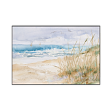 Coastal Whisper Sailboats & Beach Painting #M3671