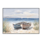 Shoreline Rest Twin Boats & Beach Painting #M3684