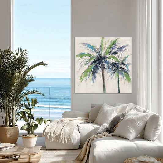 Tropical Grace Palm Tree Painting #M3702