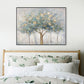 Golden Canopy Abstract Tree Painting #M3708