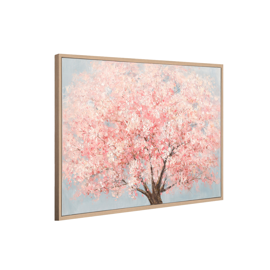 Spring Cherry Blossom Tree Oil Painting #M3734