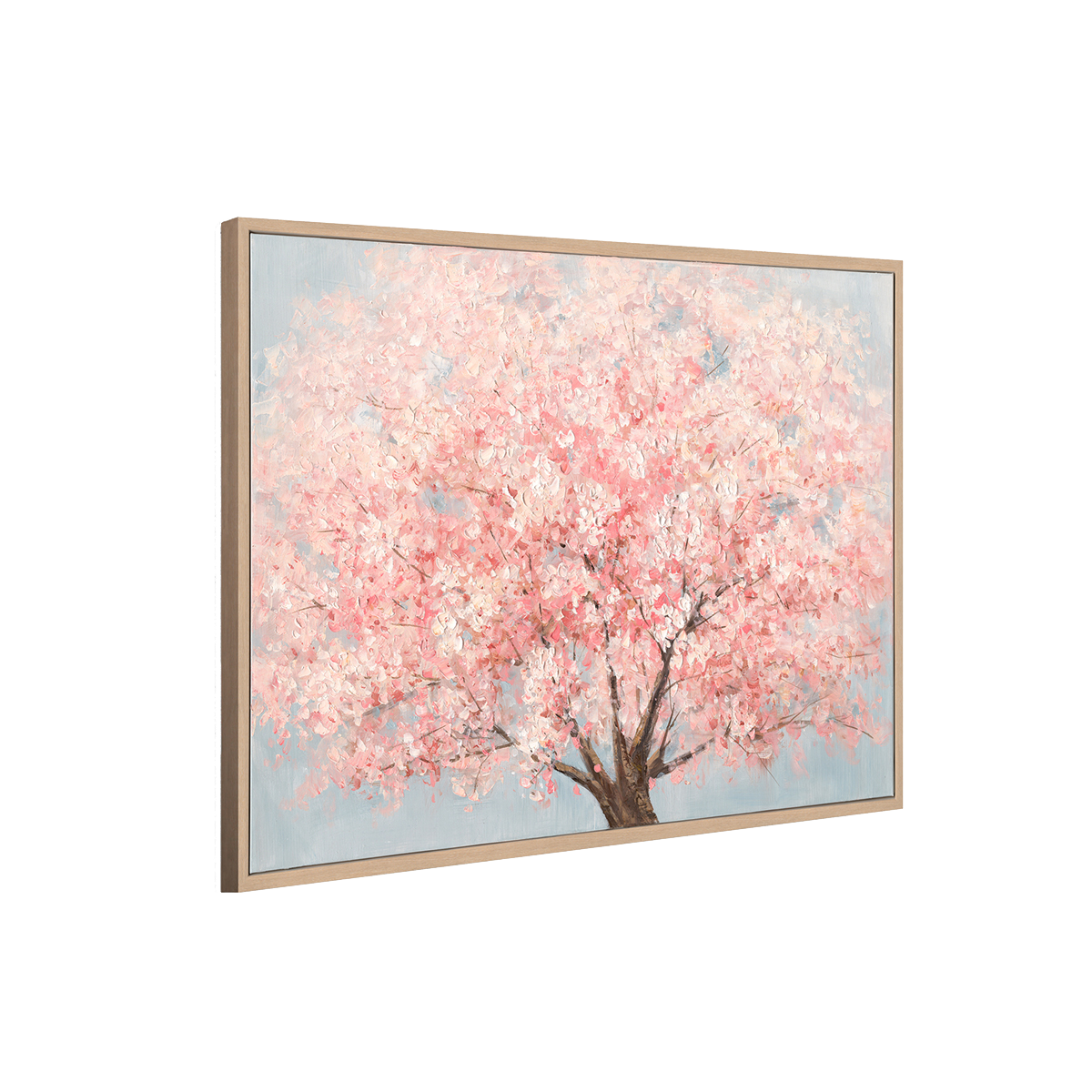 Spring Cherry Blossom Tree Oil Painting #M3734