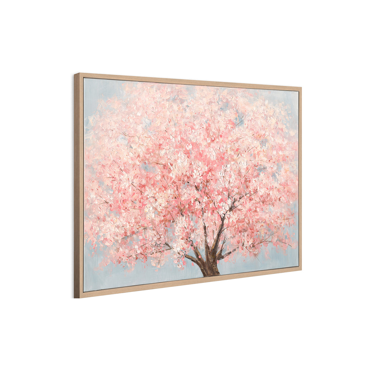 Spring Cherry Blossom Tree Oil Painting #M3734