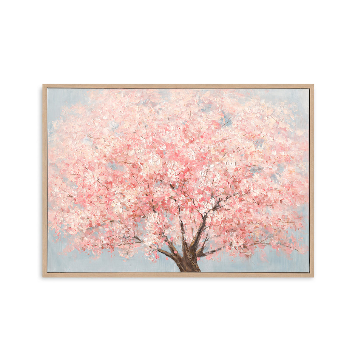 Spring Cherry Blossom Tree Oil Painting #M3734