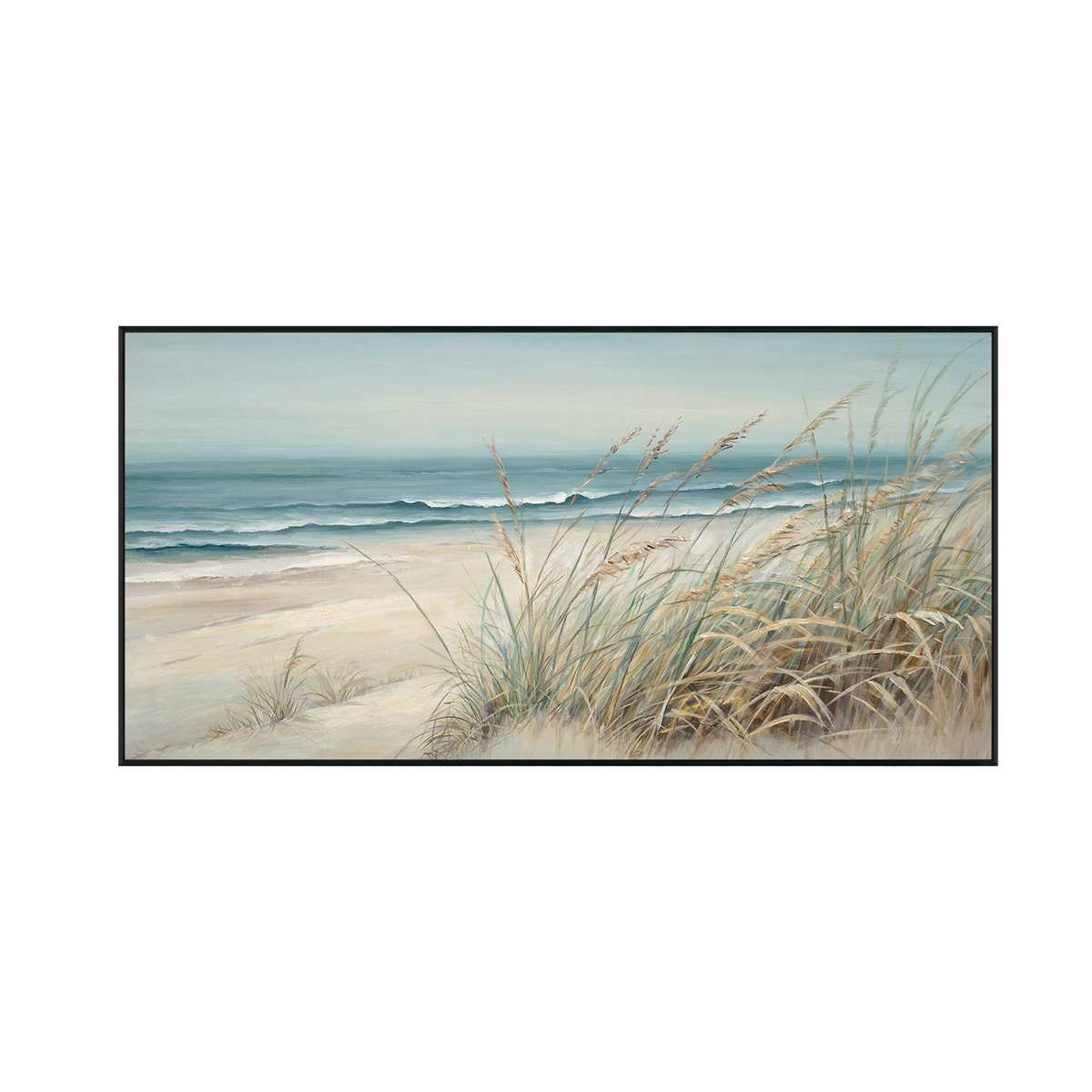 Coastal Whisper Seaside Grassland Painting #M3744