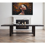 Colorful Abstract Female Portrait Oil Painting #M3782