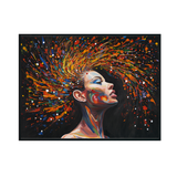 Color Burst Abstract Woman Portrait #M3782