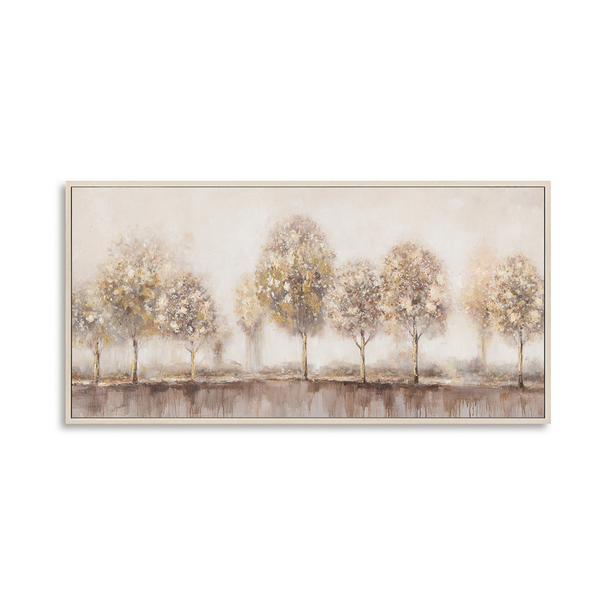 Modern Minimalist Abstract Trees Oil Painting #M4574
