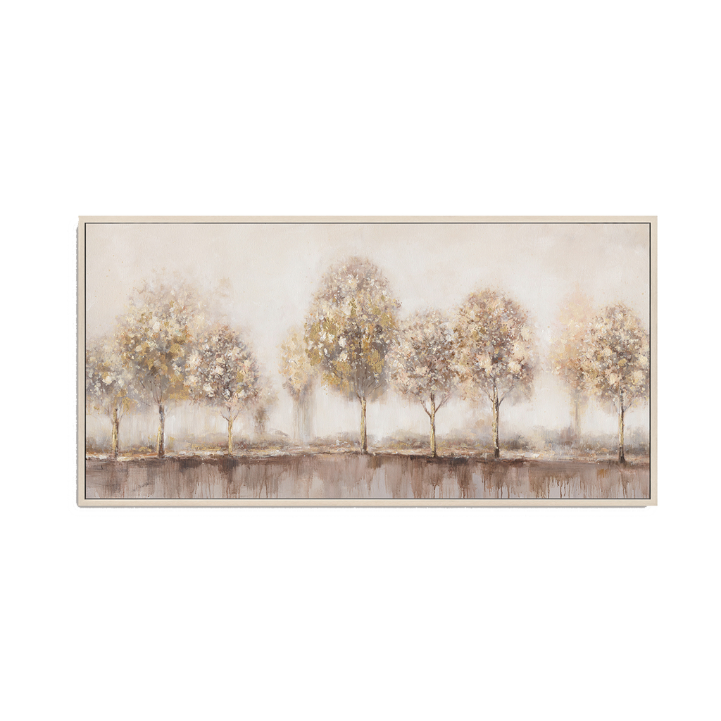Modern Minimalist Abstract Trees Oil Painting #M4574