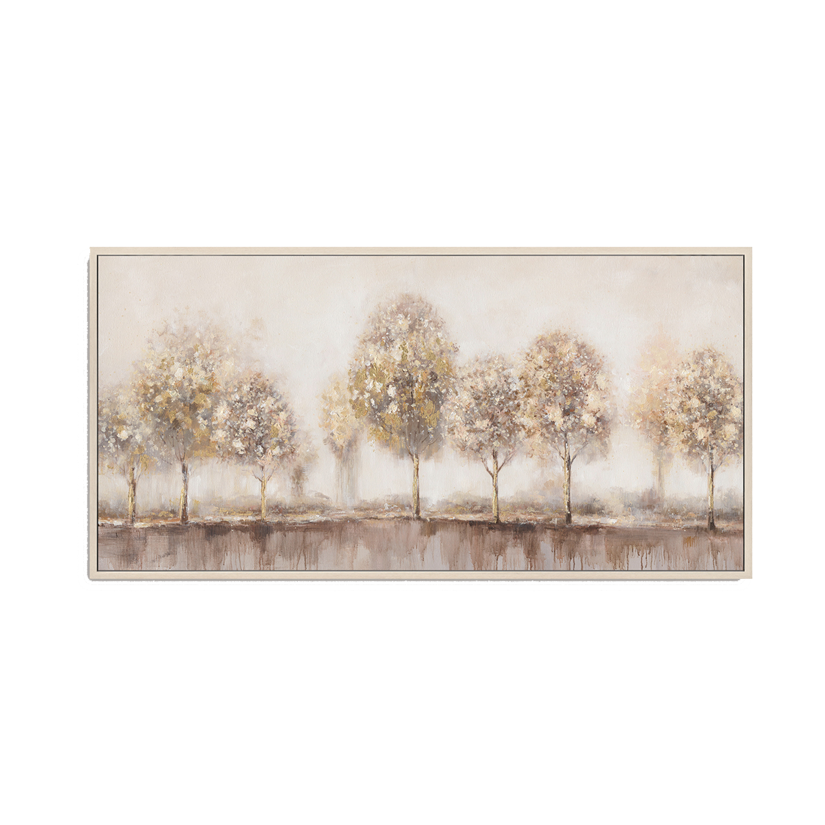 Modern Minimalist Abstract Trees Oil Painting #M4574