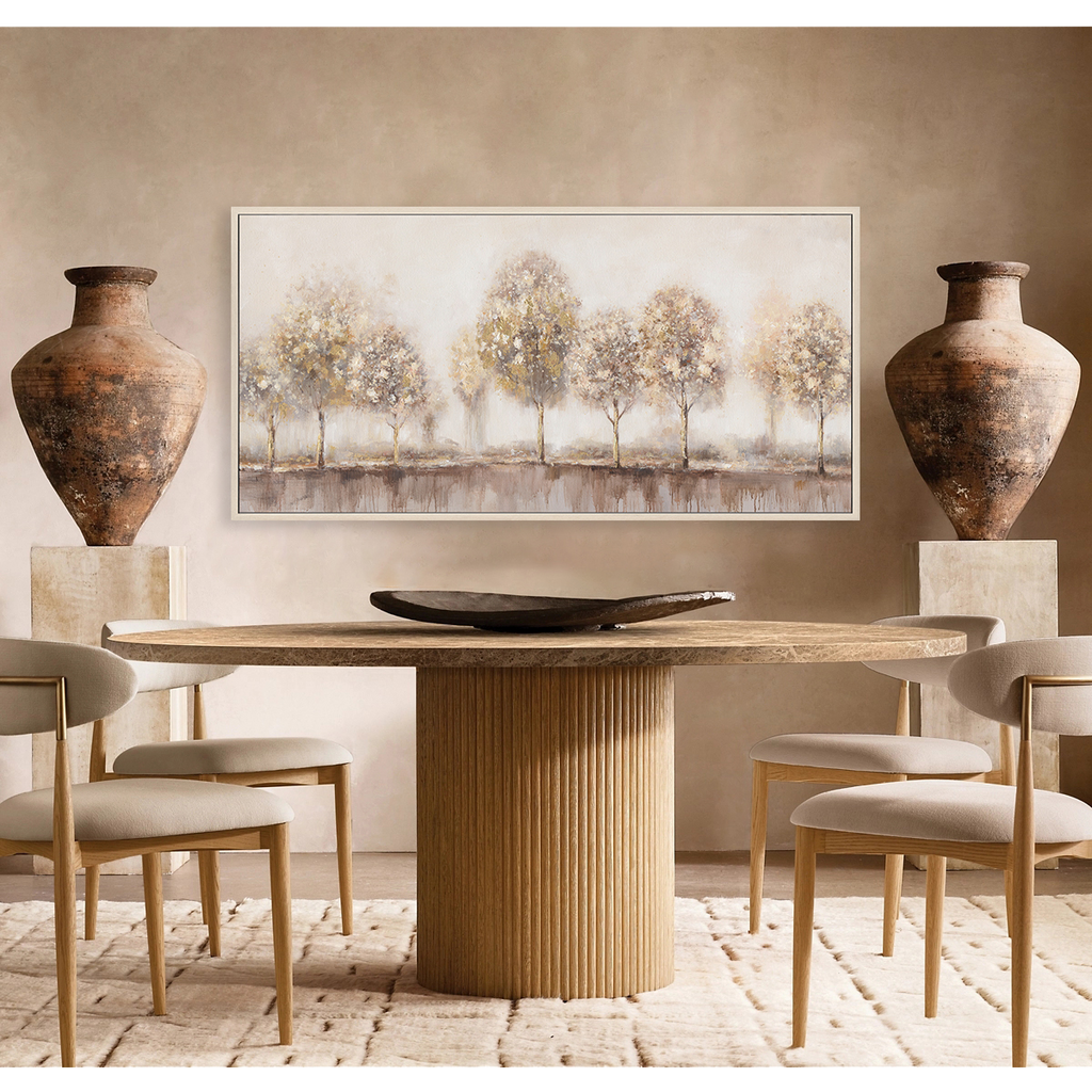 Modern Minimalist Abstract Trees Oil Painting #M4574
