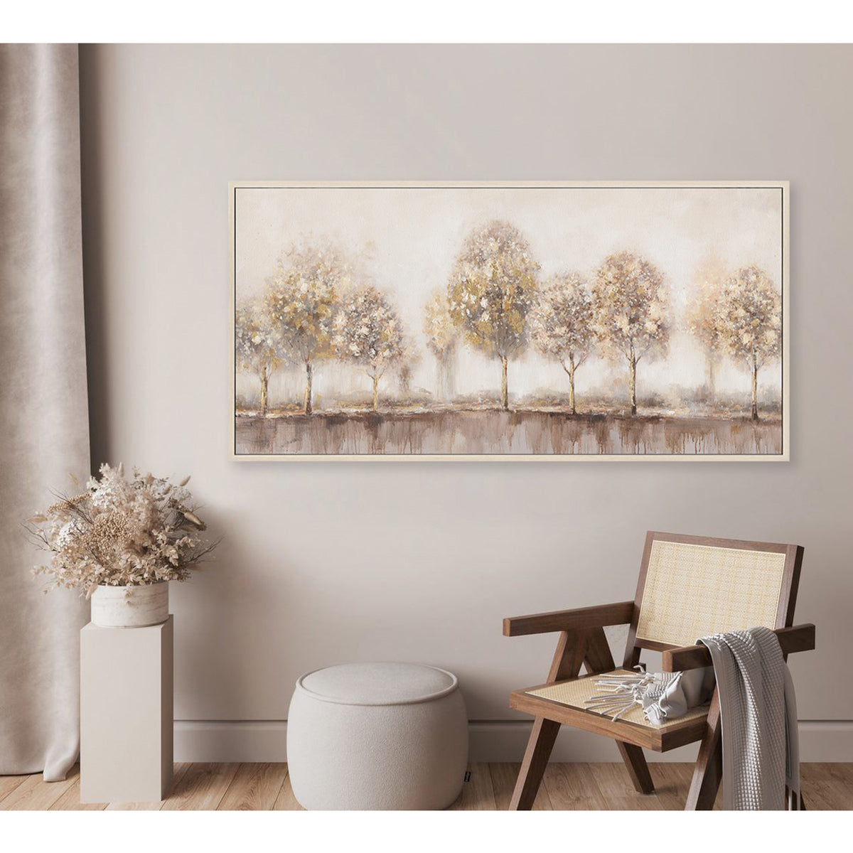 Modern Minimalist Abstract Trees Oil Painting #M4574