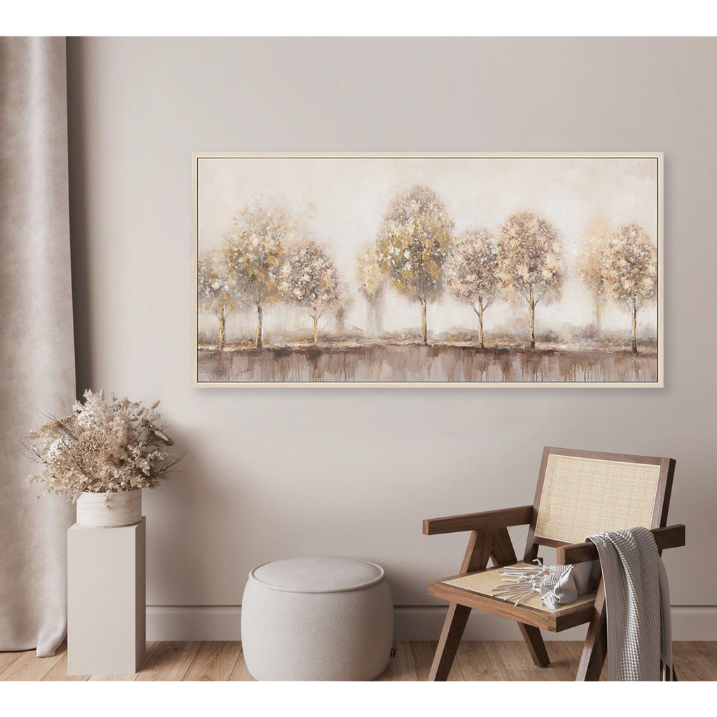 Modern Minimalist Abstract Trees Oil Painting #M4574