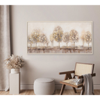 Modern Minimalist Abstract Trees Oil Painting #M4574