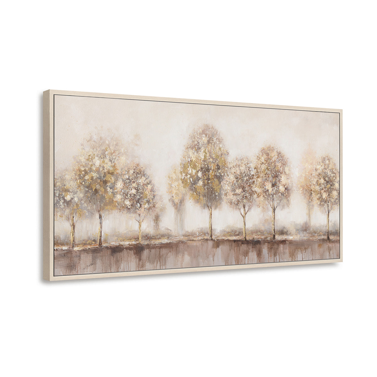 Modern Minimalist Abstract Trees Oil Painting #M4574